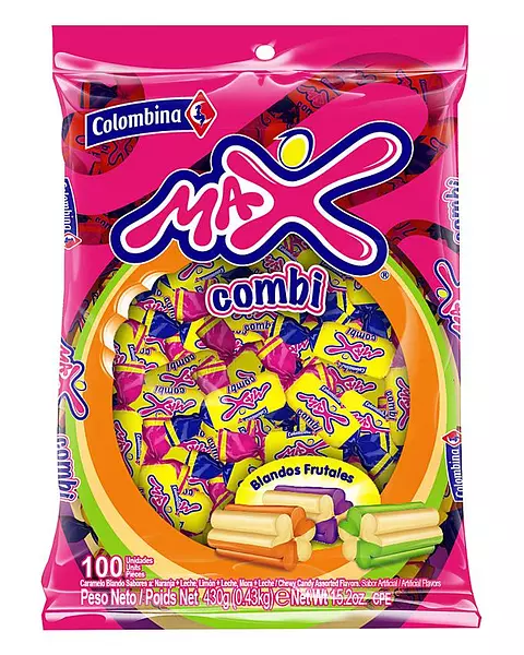 Caramelo Masticable Max Combi 400g