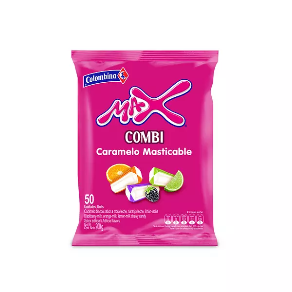 Caramelo Masticable Max Combi 200g