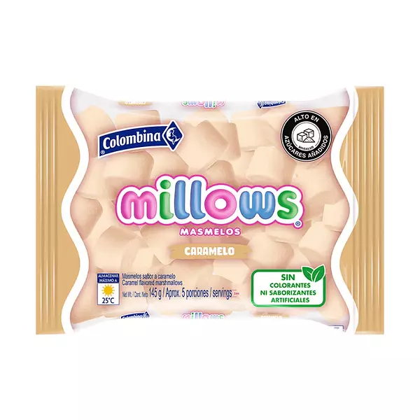 Masmelos Millows Caramelo 145g