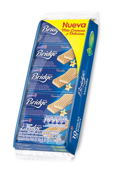 Galletas Wafer Bridge Individual Vainilla 300g