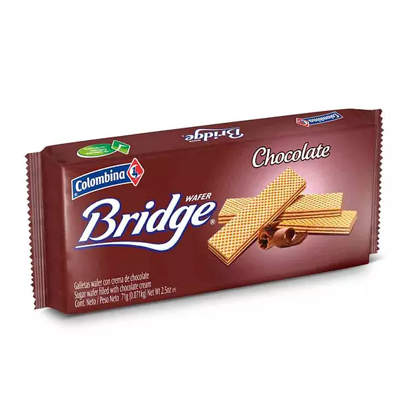 Galletas Wafer Bridge Minitaco Chocolate 71g