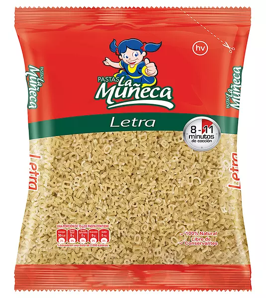 Pasta La Muñeca Letra 250g