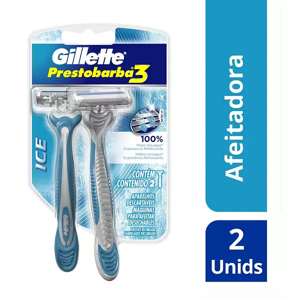 Gillette Prestobarba 3 Hombre x 2 Ice