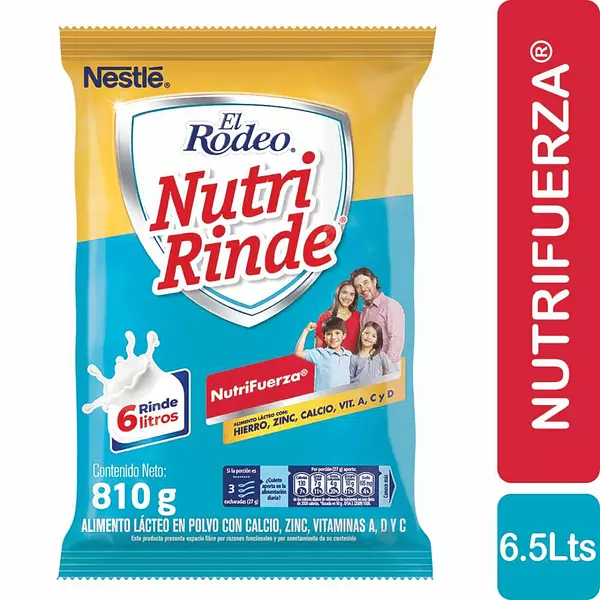 Leche El Rodeo Nutri Rinde 810g