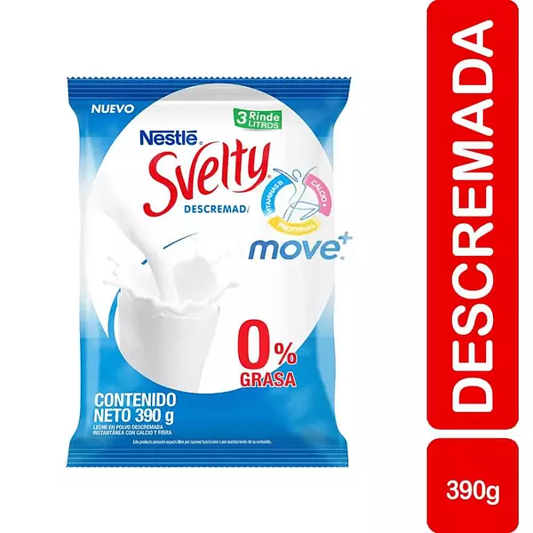 Svelty Leche 390g Descremada