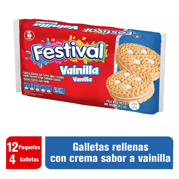 Galleta Festival Vainilla 12*33.58g