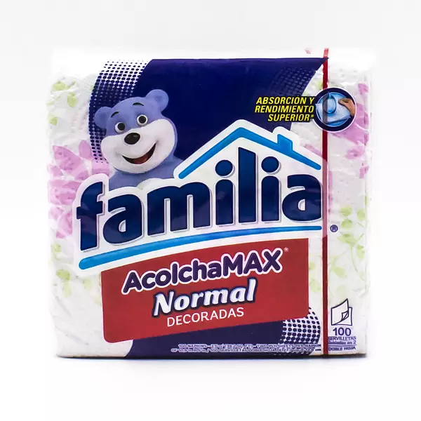 Servilleta Familia Acolchamax Decorada 100 Und