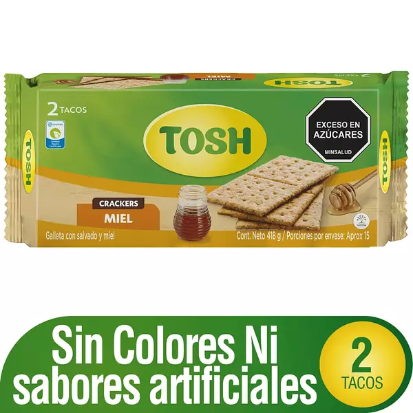 Galleta Tosh Miel Dos Tacos 418g