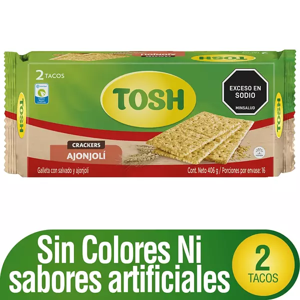 Galleta Tosh Ajonjoli Dostacos 406g