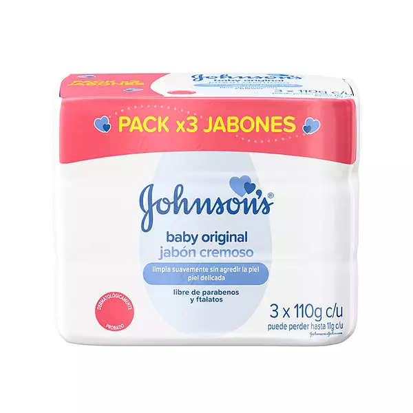 Johnson Jabon Baby 110g*3 Original P.E.