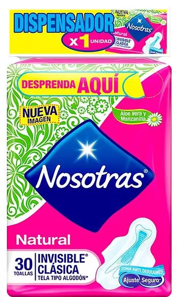 Toalla Higienica Nosotras Invisible Clasica 30 Und