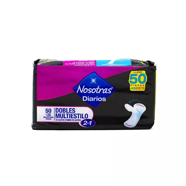 Protectores Nosotras Multiestilo Doble 25 Und