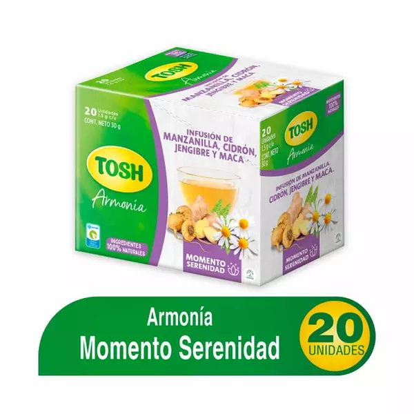 Aromatica Tosh ManzaLimonJengibre 20 Und