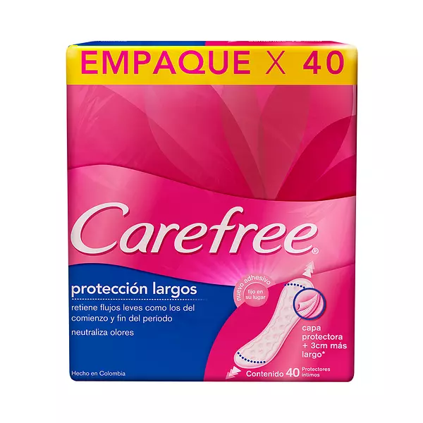 Protectores Carefree Largos x 40