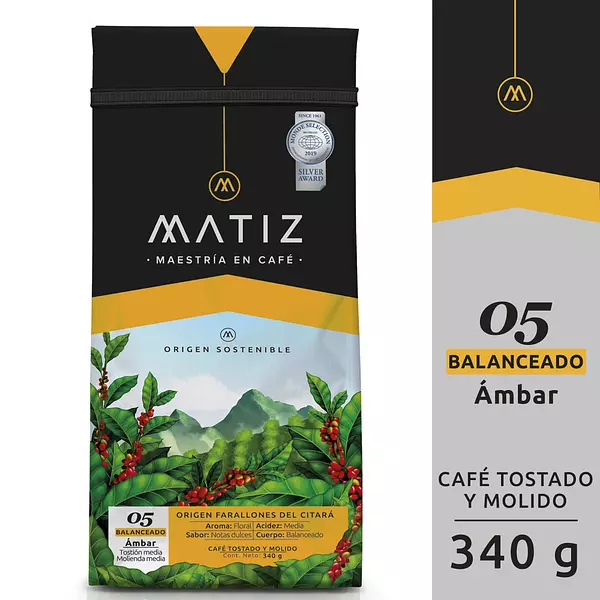 Cafe Matiz Balanceado Ambar 340g