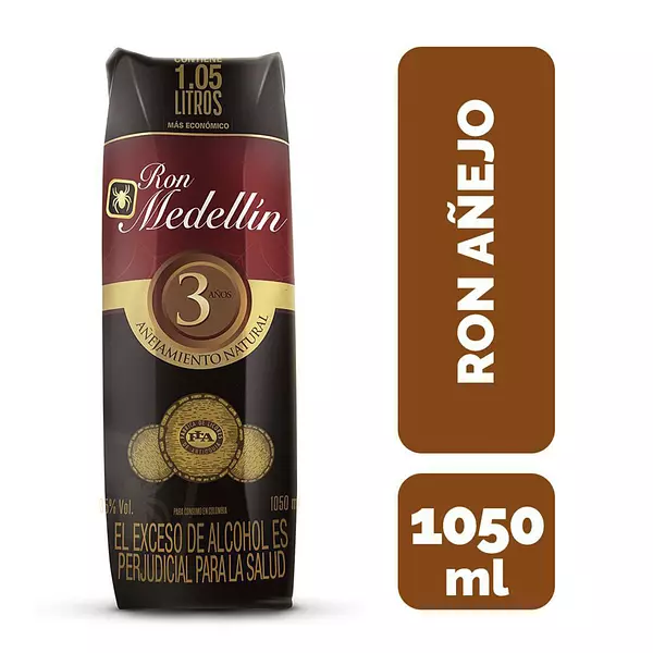 Ron Medellin Añejo Tetra 1050ml