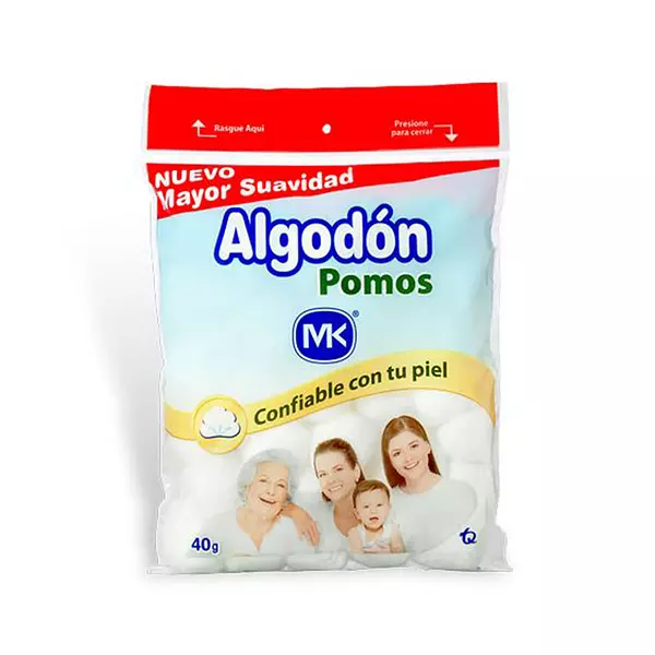 Algodón M K Zic Zag x 40gr Pomos