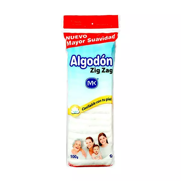 Algodón M K Zic Zag x 100gr Pomo