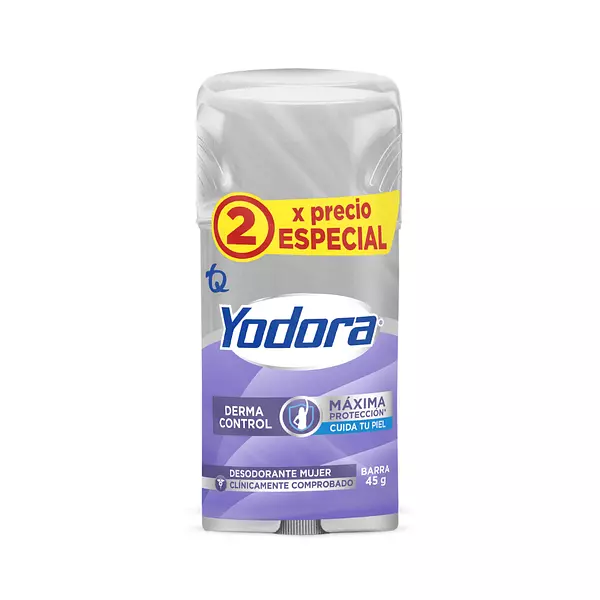 Desodorante Yodora Barra Derma Control Duo 45g