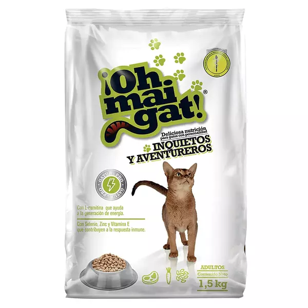 Alimento para Gatos Oh Mai Gat Inquietos de 1.5 K