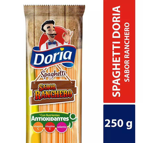 Pasta Doria x 250gr Sabor Ranchero Espaguetes