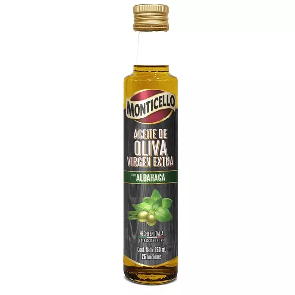 Aceite de Oliva con Albahaca Monticello 250ml