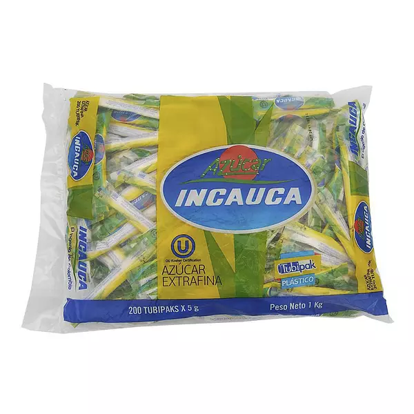 Incauca Azucar Refinada Tubipack x 200