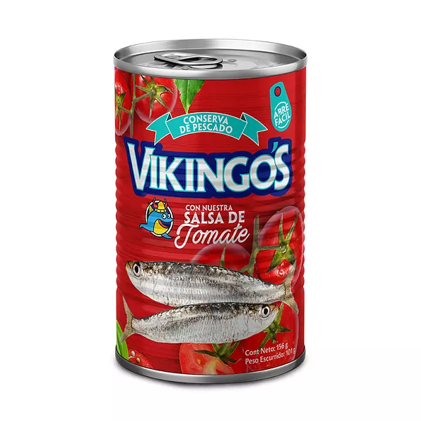 Sardina de Salsa de Tomate Vikingos 101g