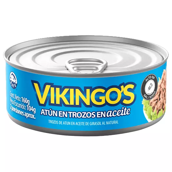 Atun Vikingos Trozos de Aceite 160g