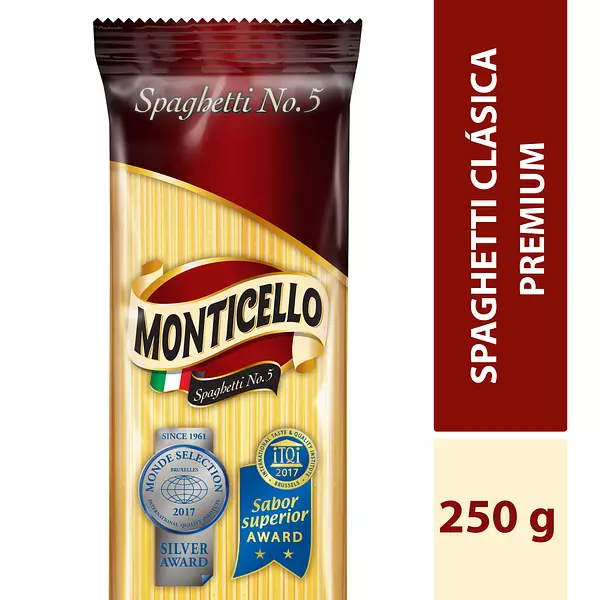 Pasta Monticello x 250gr Spaguetti No 5