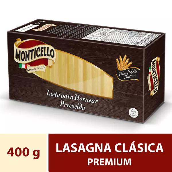 Pasta Monticello x 400gr Lasagña