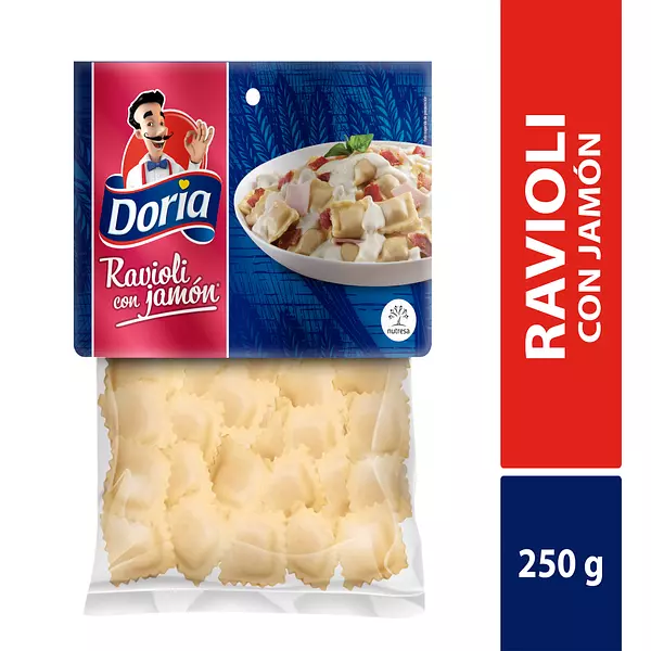 Pasta Doria 250gr Ravioli con Jamon