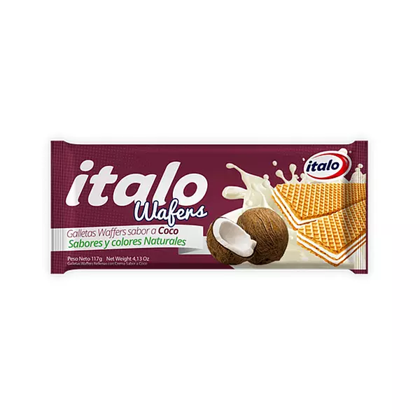 Galleta Italo Wafers Coco 117g