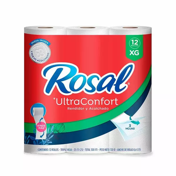 Papel Higienico Rosal T.H. Ultra Confort Xg