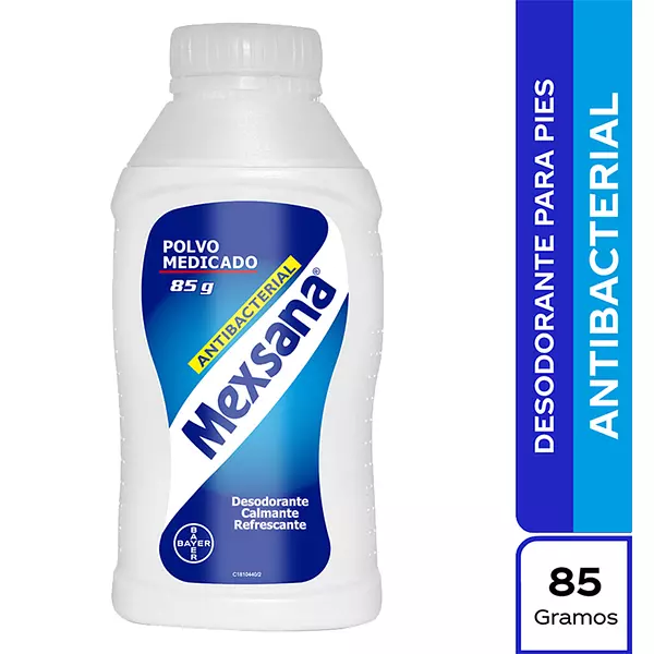 Polvo Desodorante Mexana Antibacterial 85g