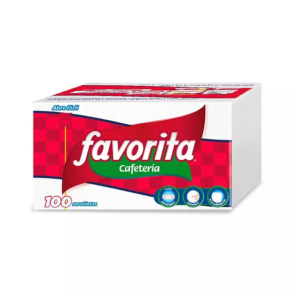 Servilleta Favorita Cafeteria 100 Und