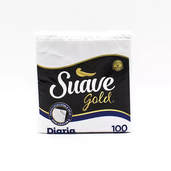 Servilleta Suave Gold Diaria 100 Und