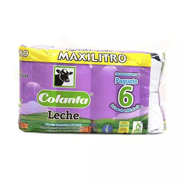 Leche Colanta Deslactosada Sixpack 1.100ml