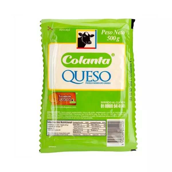 Colanta Queso x 500g Blanco