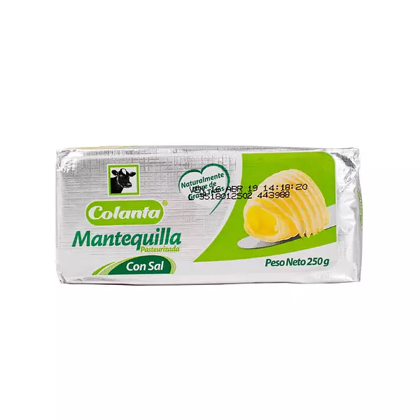 Colanta Mantequilla x 125g con Sal