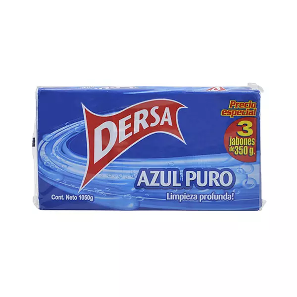 Jabon Dersa Azul Puro + Bicarbonato 3*230g