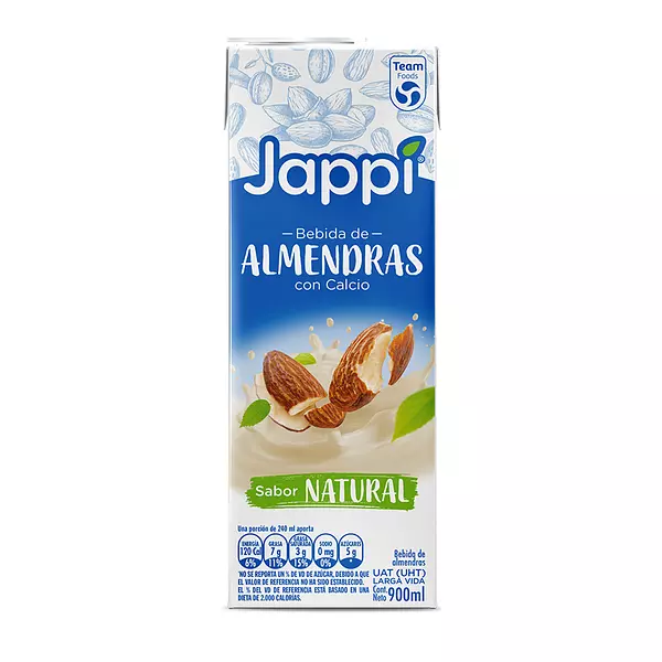 Bebida de Almendra Jappi Natural 900ml