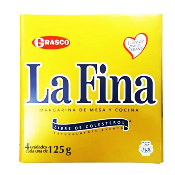 Margarina La Fina Plegadiza Pague 4 Lleve 5