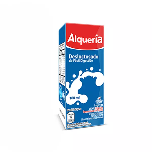 Leche Alqueria Deslactosada Tetrapack 180ml