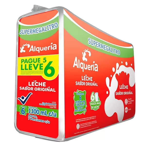 Leche Alqueria Sabor Original 1300ml Pg 5 Lleve 6