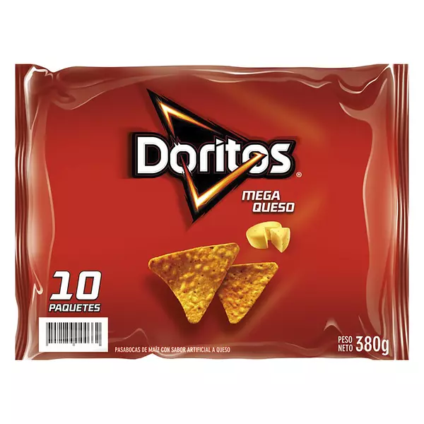 Pasabocas Dorito Megaqueso Decena 34g