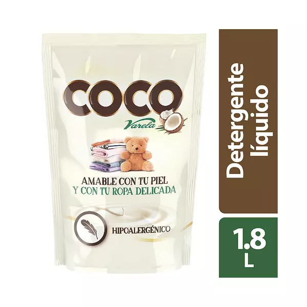 Detergente Liquido Coco Varela 1800ml Doypack