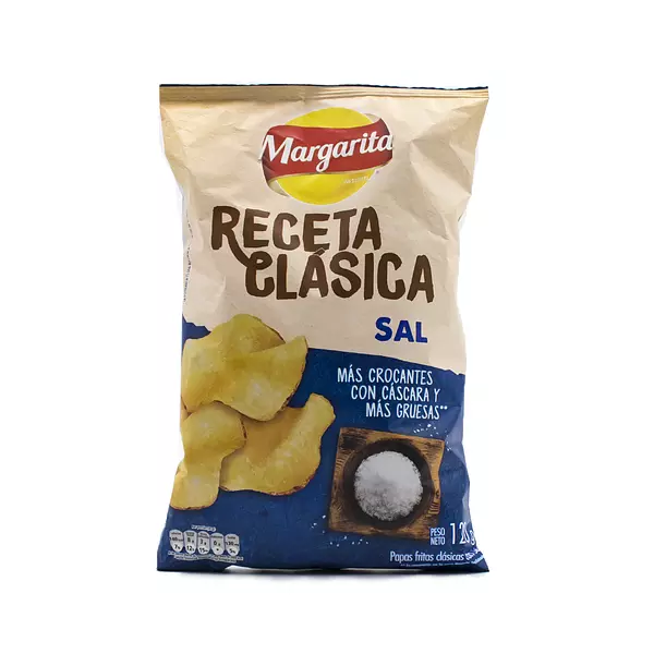 Pasabocas Papas Margarita Rec. Clas. Sal 120g