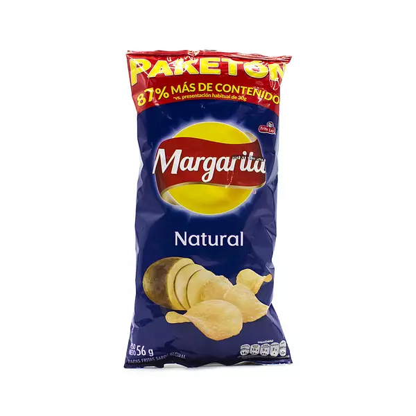 Pasabocas Papas Margarita Natural 65g