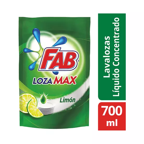 Lavaplatos Fab 700ml Loza Max Limon Botella